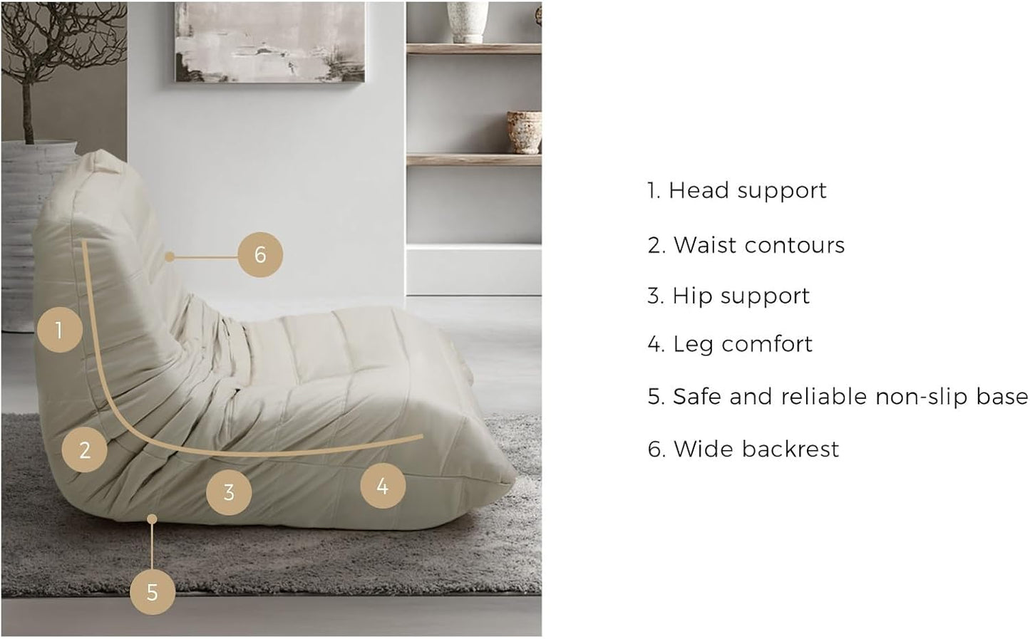 Compressed Floor-Support Living Bedroom Sofa